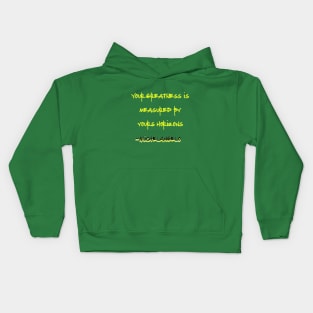 Your Greatness is Measured By Yours Horizon, Michelangelo Kids Hoodie